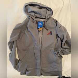 Brooks running company Grey sweater - zip up